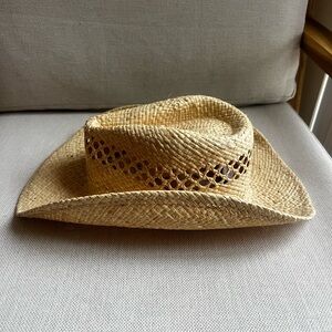 Lack Of Color Woven Straw Cowboy Hat